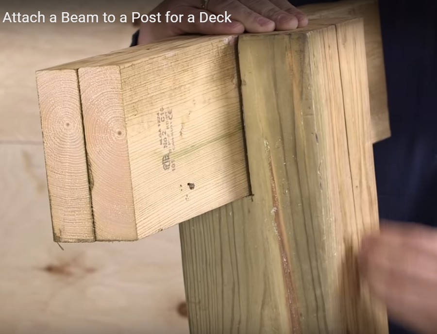Proper Deck Beam Attachment